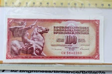 1986 Yugoslavia 100 Dinara Banknote AU/UNC  CM5642360