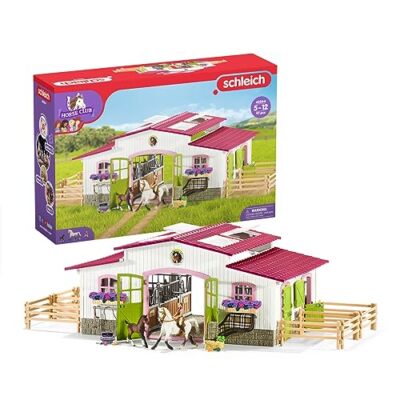 Horse Club, Horse Gifts for Girls and Boys, Riding Center with Rider and Horses,