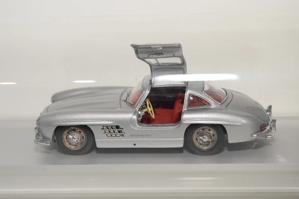 B20 1:43 SCHUCO MERCEDES-BENZ 300SL 300 SL 50TH YEARS BIRTHDAY MIB VERY RARE - Photo 3/4