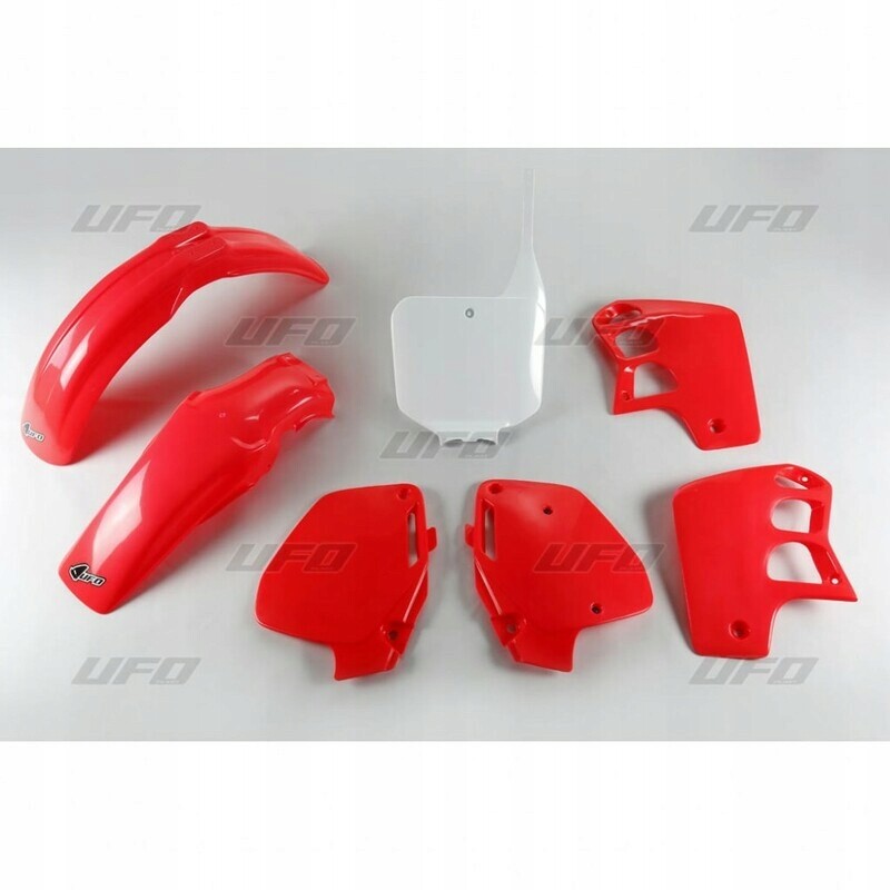 Ensemble plastique Honda CR 500 1991-1994 en blanc et rouge OEM