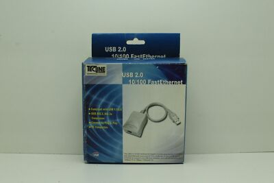 TecLine USB2.0 10/100 Fast Ethernet Network Adapter ''New & Original Packaging''