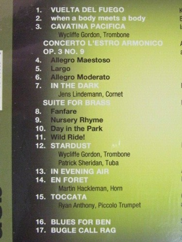 ALL STAR BRASS LIVE IN CONCERT 2009 DIGIPAK CD SEALED CLASSICAL COMPOSITIONS OOP - Picture 3 of 4