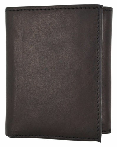 KIDS BOYS SLIM COMPACT FLAP ID AND COIN POCKET TRIFOLD WALLET BLACK - Picture 7 of 7