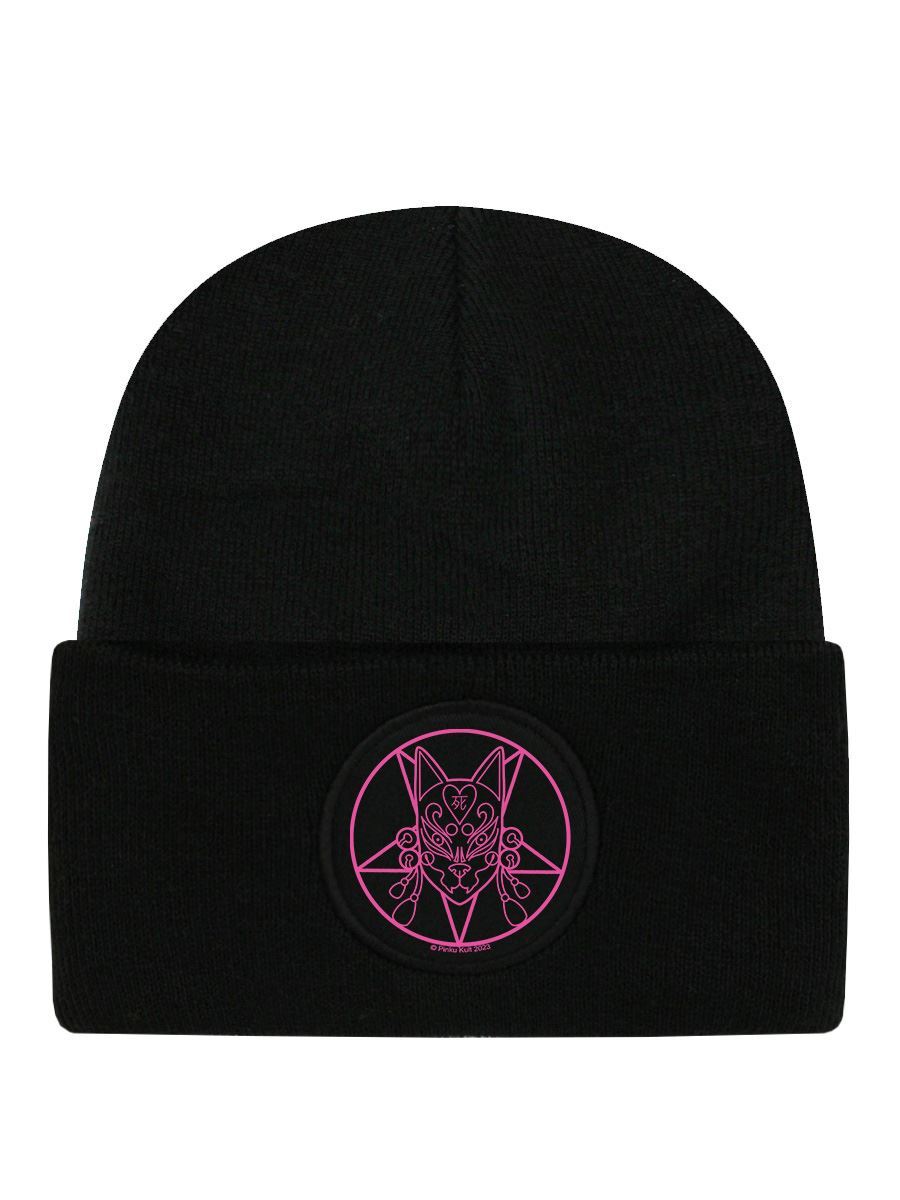 Pinku Kult Beanie Pinkugram Black