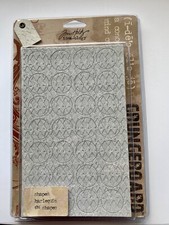 Tim Holtz Idea-ology Grungeboard Harlequin 176 Shapes &ndash; Scrapbooking Neu