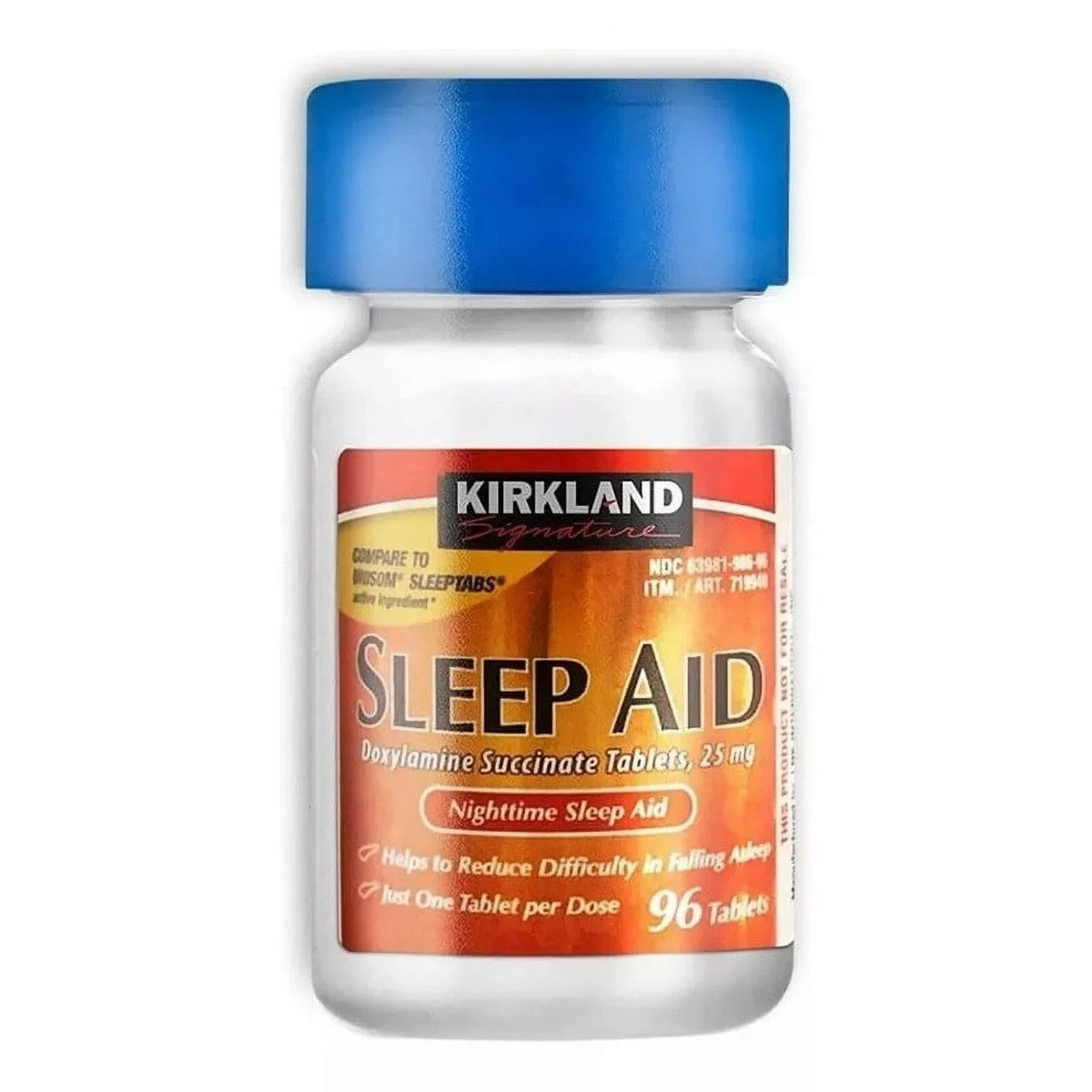Kirkland Sleep Aid Doxylamine Succinate Bottle FAST DELIVERY