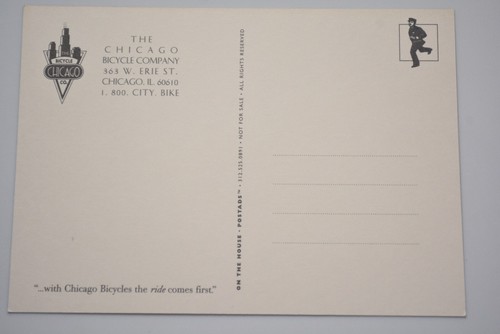The Chicago Bicycle Company Advertisement Postcard (UNPOSTED) - Picture 2 of 2