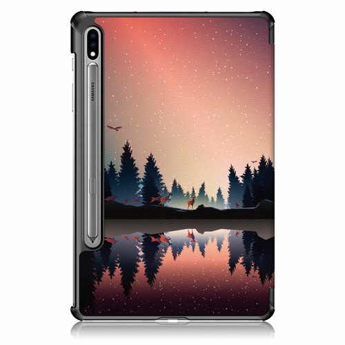 Funda inteligente con soporte triple de cuero para Samsung Galaxy Tab S7 S8+ S9+ S9 FE+ - Imagen 56 de 114