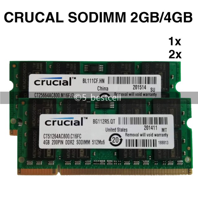Ram 4 Gb Ddr2 Joskeijky Memoria RAM Per Computer Portatile 2 GB DDR2 800 MHz PC2 6400 1.8V 2RX8 200 Pin SODIMM Per Memoria Per Laptop Ddr2 4gb - Foto 3