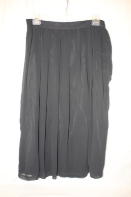 NWT HASTINGS & SMITH Womens Black Pleated Skirt Womens Size 20W-B126
