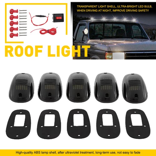 For Dodge RAM 1500 2500 3500 Rooftop Cab Running Light LED 6000K Smoked Lens Kit