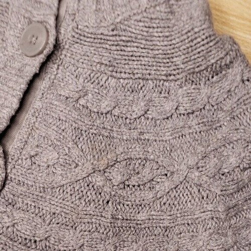 H&M Girls Grey Sweater Cape 6 - Picture 3 of 5