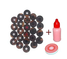Carrom Playing 24 Wooden Coins with Striker & Powder for Kids and Adult