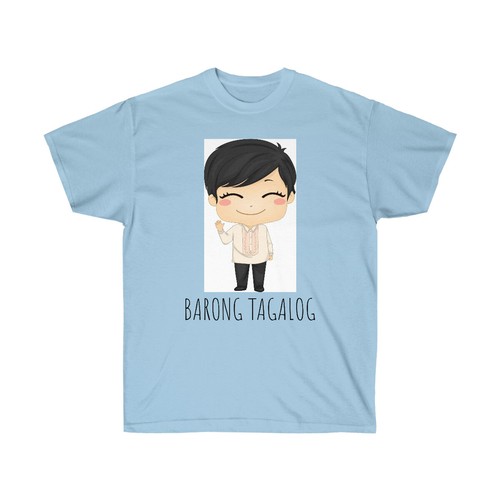 Barong Tagalog Cartoon Blue Pants Anime Philippines Filipino Boy T-Shirt - 第 28/45 張圖片