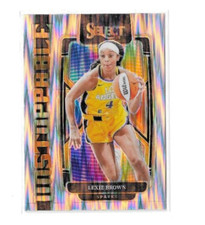 Lexie Brown 2024 Panini Select Basketball Flash Prizm Unstoppable #9