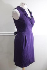 Diane von Furstenberg Women's Purple Hampton Wrap Dress Size 4 (DR900
