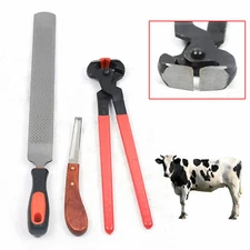 Horseshoe File Rasp Cutter Knife 3-in-1 Horse Hoof Trimming Farrier Tool Kit NEW