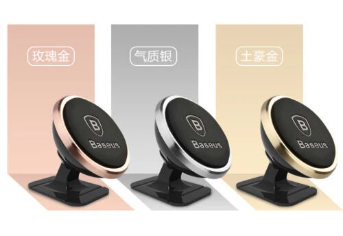 Baseus 360° Magnetic Car Smart Phone Holder Dashboard Universal Mount Bracket UK - Image 2 of 4