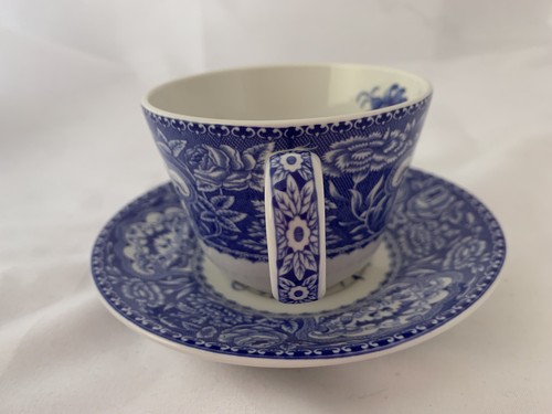 SPODE Blue Room Collection Floral Cup & Saucer - Georgian 1830 Series NEW - Picture 6 of 12