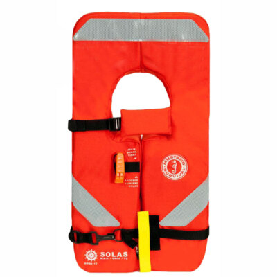 Mustang MV8035 SOLAS Child Life Jacket 33-95 lbs 4-Way Approved Orange