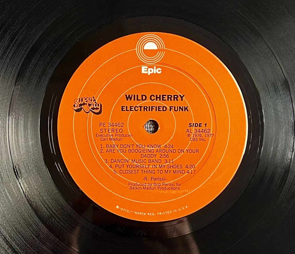 WILD CHERRY - ELECTRIFIED FUNK - LP US 1977 - GATEFOLD - EPIC PE 34462 - NM/VG+ - Immagine 4 di 4