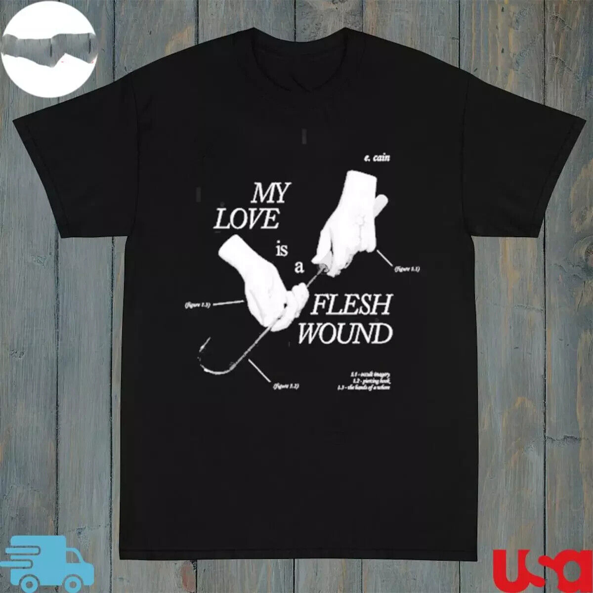 Ethel Cain My Love Is Flesh Wound 2024 Black T Shirt F034