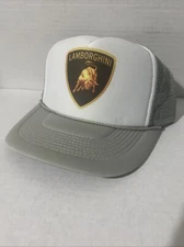 Vintage Lamborghini Hat Super car Hat SnapBack Gray Racing Hat Unworn Adjustable