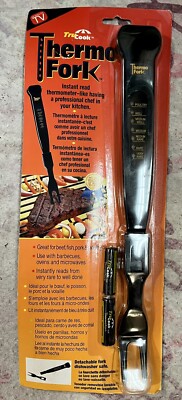 TruCook Thermo Fork Instant Read Meat Thermometer BBQ Grill Temperature Checker