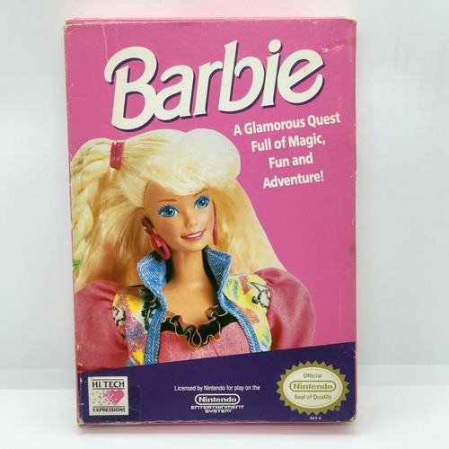 Vintage Barbie - Nintendo NES 1991 w/ Box, NO MANUAL - Tested, Authentic - Picture 6 of 12