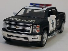 New 5 Kinsmart 2014 Chevrolet Silverado Police Truck Diecast Model 146 Chevy