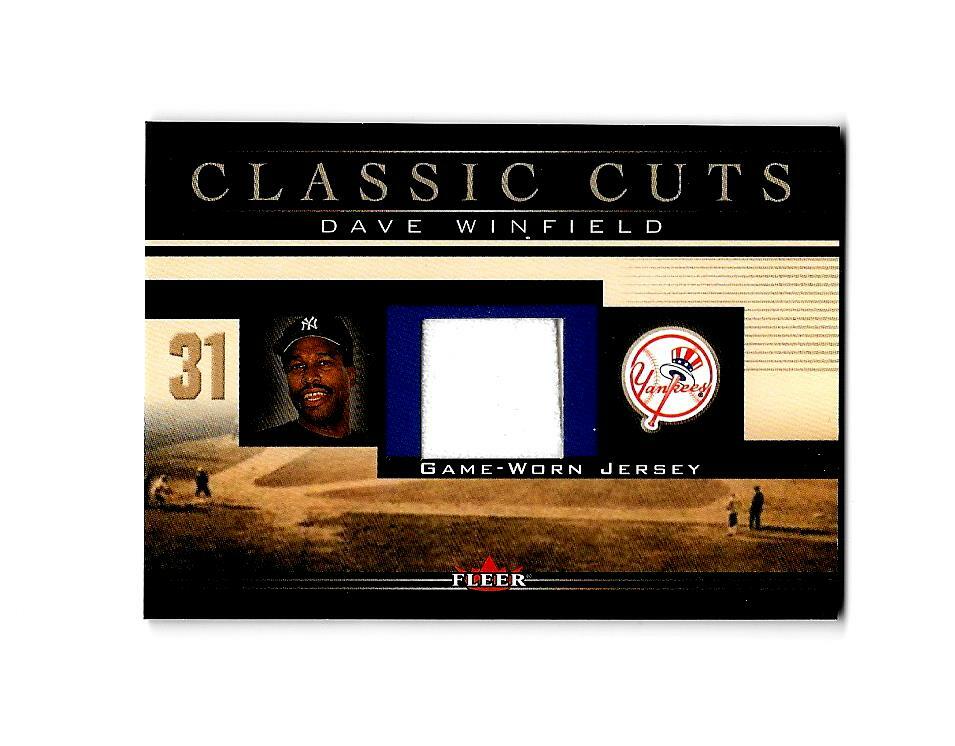 2002 Fleer - Classic Cuts Game-Used Dave Winfield #DW-J Jerseys (MEM)