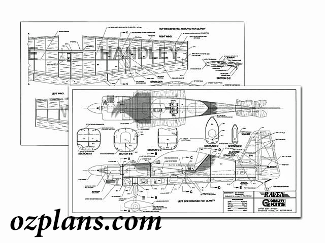 Plans Et Gabarits Imprimés Pour Avion RC Giant 1/4 Scale Wimpy 92 WS - Neufs, Modélisme
