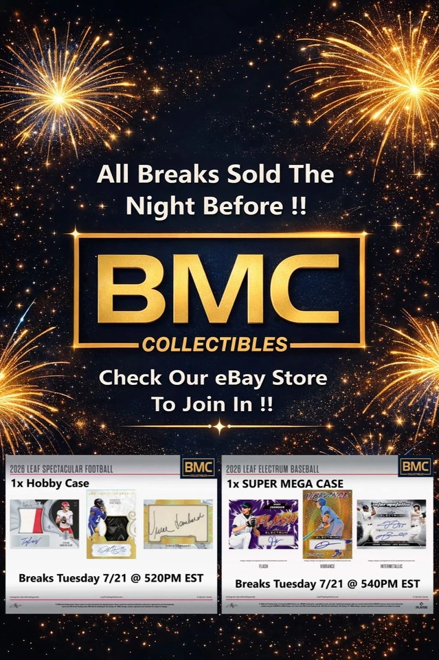 BMC Collectibles Pre-Sold Breaks 7/21