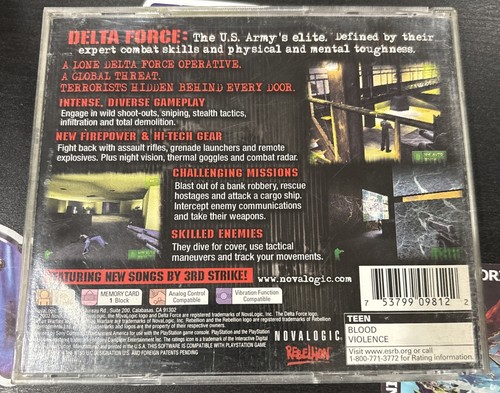 Delta Force: Urban Warfare (Sony PlayStation 1, 2002) CIB, DISCO PULITO! Testato! - Foto 2 di 5