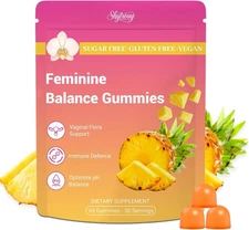 Premium Feminine Balance Gummies for Women, Vaginal Probiotics - pH Balance... 