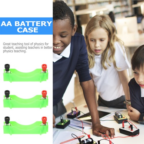 6 Pezzi Custodia Batteria Bambino Singolo Porta Aa Accumulo Energia Test Attrezzatura - Foto 2 di 12