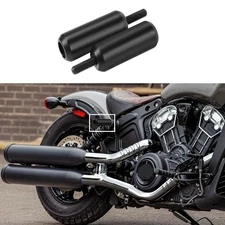 Rear Crash Bar 4" Shock Mounts Sliders Upper For Indian Scout Bobber 2017-2025