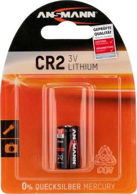 8 x Ansmann lithium photo battery CR2 3V 1 blister 800 mAh
