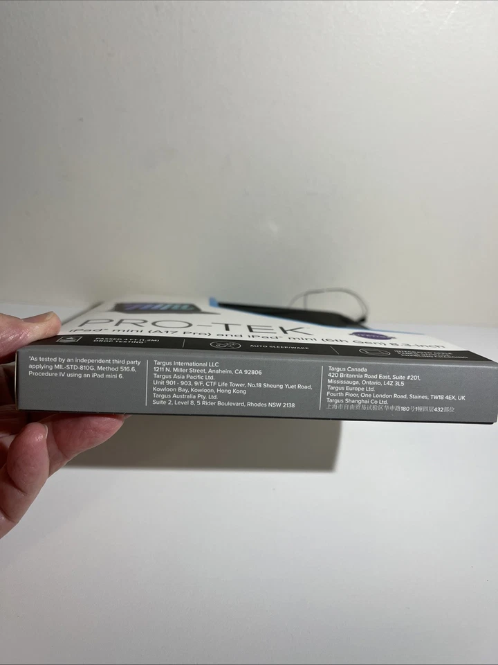 Targus Pro-Tek Carrying Case Flip for iPad Mini 6th Gen Black - Image 4 of 4