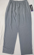 Sag Harbor Women's Vintage Gray Dress Pants Dope Dye Peachskin New NOS Sz Large