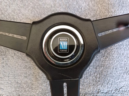 GENUINE Nardi Leather Steering Wheel 15 inch KBA70065 NDA390W - Bild 2 von 13