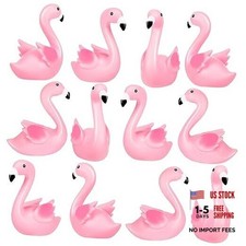 Pink Flamingo Rubber Duckies, 12PCS Bulk Flamingo Bath Toys for PinkDuck12Pcs