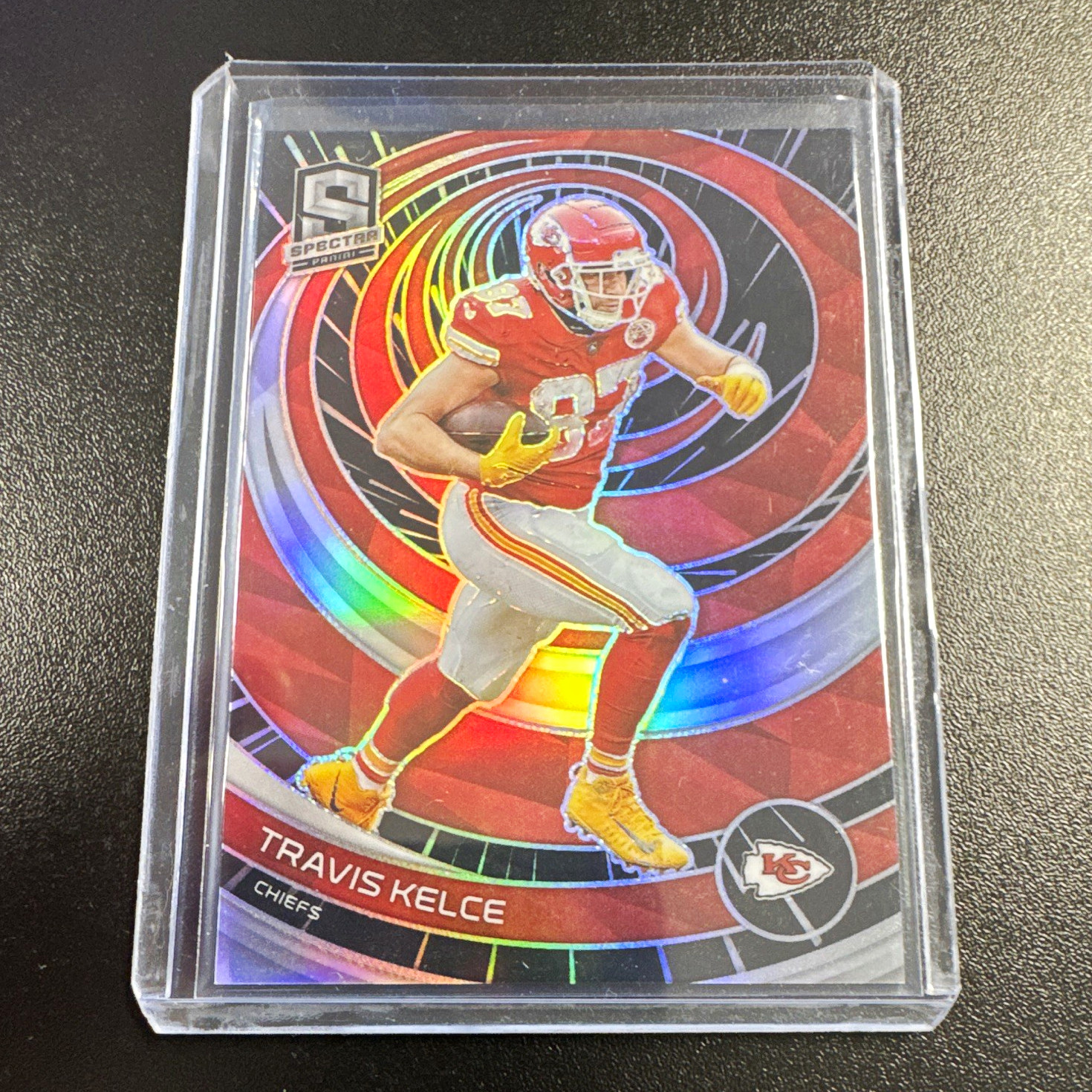 Panini 2023 Spectra Travis Kelce Chiefs #45 Prizm Serial Numbered 68/75