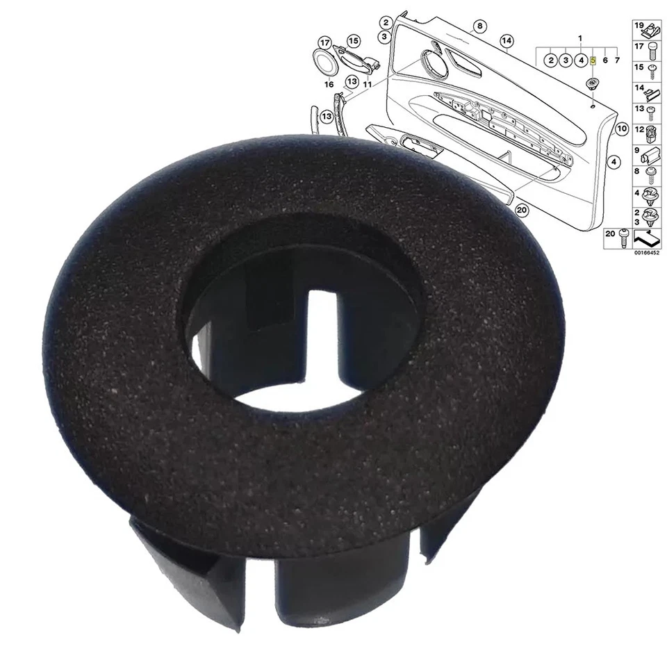 Left Door Lock Pin Button Trim for BMW E81 E82 E88 Custom Fit 51416975325 - Image 2 of 4