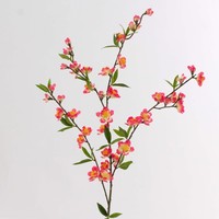 Artplants KüNstlicher KirschblüTenzweig Creme - Rosa, 65Cm