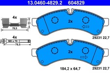 BREMSBELAGSATZ FÜR DAILY IV PRITSCHE/FAHRGESTELL - ATE 13.0460-4829.2