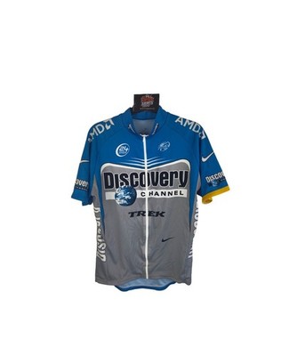 Team Discovery Channel Radtrikot durchgehender Reißverschluss 2006 (M) Nike U...