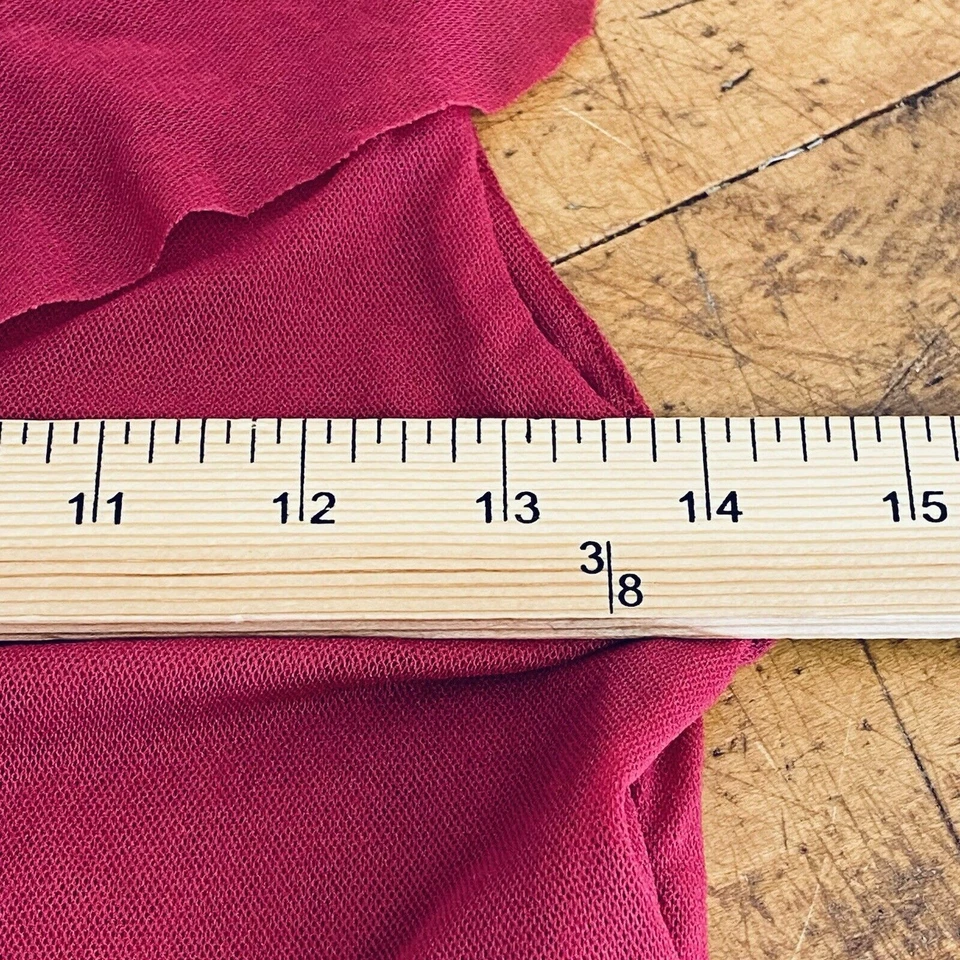 Top Anthropologie Odille Grande Vino Rojo Tanque Roseta Capas Elastizado Volantes Boho Foto 3 de 4