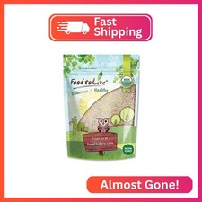 Food to Live Organic Old Fashioned Cornmeal Coarse, 4 Pounds Non-GMO, Whole Gr
