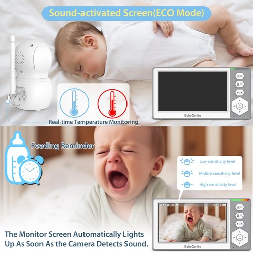 Baby Monitor with Camera and Audio, 4.3'' Video Baby Monitor No WiFi with 100... - Picture 9 of 9